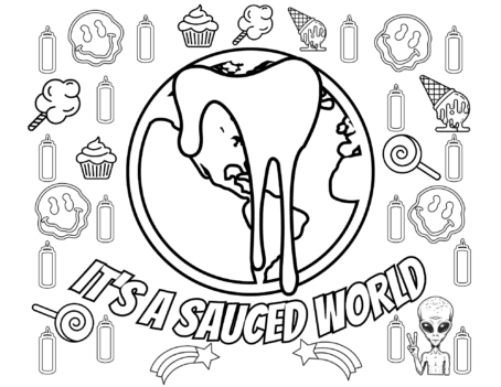 Sauced Myself Coloring Book - Image 2
